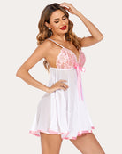 avidlove lace floral print babydoll strap mesh sleepwear lingerie