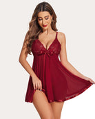 avidlove womens lingerie lace babydoll strap chemise mesh sleepwear outfits