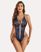 avidlove women one piece lingerie sexy lace bodysuit deep v teddy