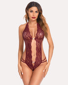 avidlove one piece lingerie sexy lace bodysuit deep v teddy babydoll nightgown xs xxxl