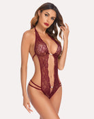 avidlove one piece lingerie sexy lace bodysuit deep v teddy babydoll nightgown xs xxxl