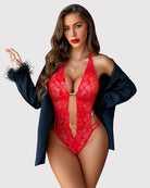 avidlove one piece lingerie sexy lace bodysuit deep v teddy babydoll nightgown xs xxxl