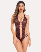 avidlove one piece lingerie sexy lace bodysuit deep v teddy babydoll nightgown xs xxxl