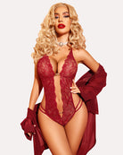 avidlove women one piece lingerie sexy lace bodysuit deep v teddy babydoll nightgown xs xxxl