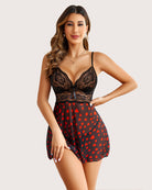 avidlove women lingerie lace babydoll strap chemise halter teddy v neck sleepwear