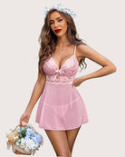 avidlove women lingerie lace babydoll strap chemise halter teddy v neck sleepwear