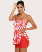 avidlove women tankini swimsuits two piece bathing suit with shorts retro sailor stripe dot tankini set