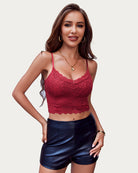 avidlove lace bralette for women spaghetti strap tank top v neck slim basic camisoles pack of 2