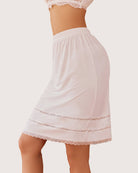 avidlove half slips for women underskirt dress extender lace trim knee length short skirt