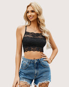 avidlove 2pcs bralettes wireless lace camisoles racerback double layered crop top