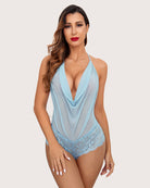 avidlove women sexy lingerie teddy one piece lace halter babydoll bodysuit