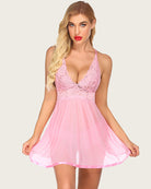 avidlove women lace babydoll strap chemise halter teddy v neck mesh nightgown