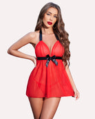 avidlove lace babydoll negligees sexy exotic halter nighties sheer mesh nightwear