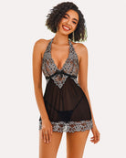 avidlove women v neck lace babydoll lingerie mesh chemise nightwear outfits