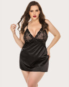 avidlove women lingerie v neck nightwear satin lace chemise sleepwear