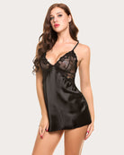 avidlove women lingerie v neck nightwear satin lace chemise sleepwear