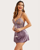 avidlove women leopard print lingerie v neck nightwear satin lace sleepwear chemise