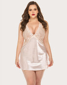 avidlove women plus size lingerie v neck sleepwear lace satin chemise