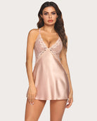 avidlove women lingerie v neck nightwear satin lace chemise sleepwear