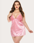 avidlove women lingerie v neck nightwear satin sleepwear lace chemise mini teddy