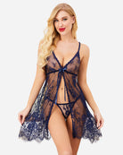 avidlove babydoll lingerie for women honeymoon v neck chemise sexy exotic open front negligee