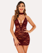 avidlove women babydoll lingerie lace chemise halter nightwear teddy dress