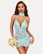 avidlove women babydoll lingerie lace chemise halter nightwear teddy dress