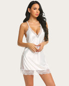 avidlove women lingerie satin lace chemise nightgown sexy full slips sleepwear