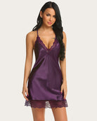 avidlove women lingerie satin lace chemise nightgown sexy full slips sleepwear