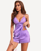 avidlove women sleepwear satin pajamas set lace camisole shorts nightwear