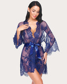 avidlove womens lace kimono robe babydoll lingerie mesh nightgown s 5xl