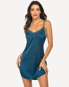 avidlove womens sexy satin sleepwear lace mini full slip chemises dress