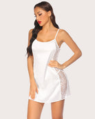 avidlove women satin lace chemise nightgown sexy full slips sleepwear