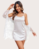 avidlove women satin lace chemise nightgown sexy full slips sleepwear