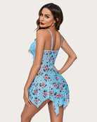 avidlove lace heart print babydoll plus size sleepwear lingeries