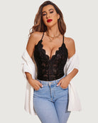 avidlove one piece lingerie deep v teddy sexy lace bodysuit