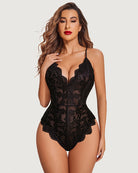 avidlove one piece lingerie deep v teddy sexy lace bodysuit