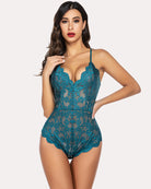 avidlove women one piece lingerie deep v teddy sexy lace bodysuit