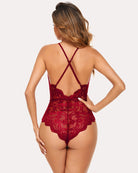 avidlove women one piece lingerie deep v teddy sexy lace bodysuit