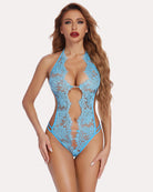 avidlove women sexy eyelash lace bodysuit one piece lingerie deep v teddy mini babydoll