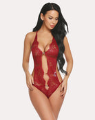 avidlove women sexy eyelash lace bodysuit one piece lingerie deep v teddy mini babydoll