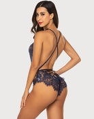 avidlove women one piece lingerie lace print bodysuit deep v teddy