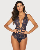 avidlove women one piece lingerie lace bodysuit deep v teddy mini babydoll