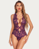 avidlove women one piece lingerie lace print bodysuit deep v teddy