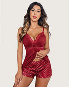 avidlove lace leopard sleepwear cami pjs set pajama set