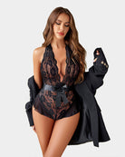 avidlove lingerie for women lace teddy bodysuit halter v neck one piece lingerie babydoll xs xxxl