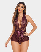 avidlove lingerie for women lace teddy bodysuit halter v neck one piece lingerie babydoll xs xxxl