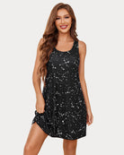 avidlove leopard print tank nightgown racerback sleeveless sleep dress