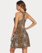 avidlove leopard print tank nightgown racerback sleeveless sleep dress