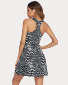 avidlove leopard print tank nightgown racerback sleeveless sleep dress